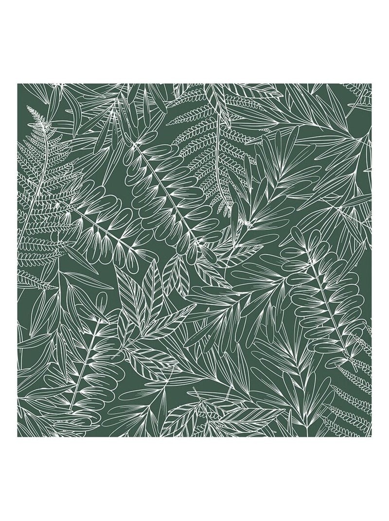 Housse de couette  Tropik + taie(s) 100% coton 57 fils Vert - Kiabi