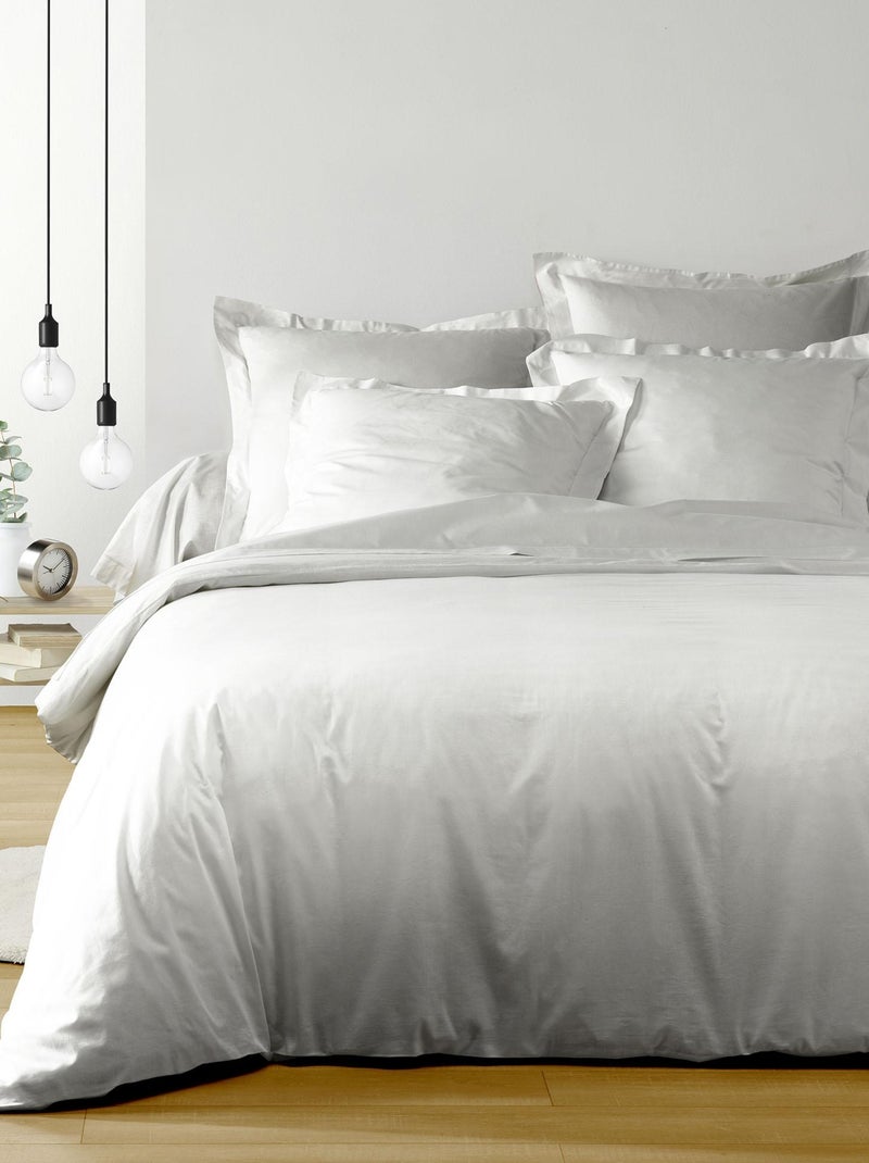 Housse de Couette uni Collection Lina Blanc - Kiabi