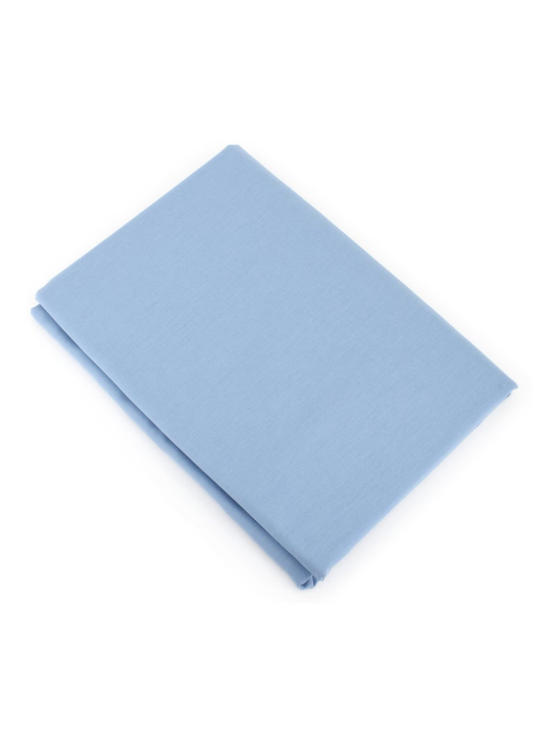Housse de couette uni coton ALTO Bleu polaire - Kiabi