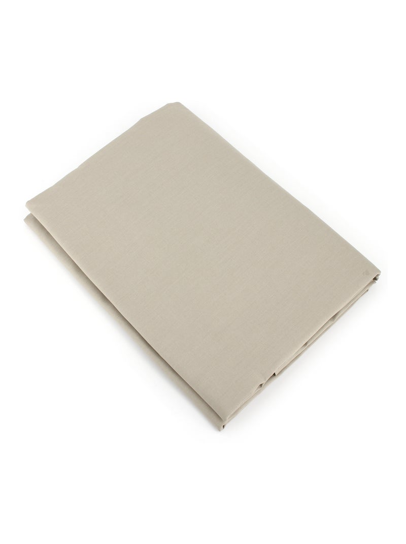 Housse de couette uni coton ALTO Marron clair - Kiabi