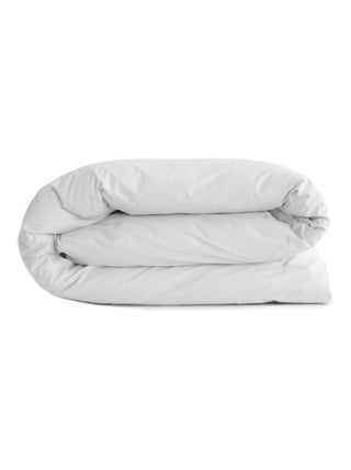 Housse de couette uni percale de coton MANOIR