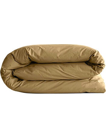 Housse de couette uni percale de coton MANOIR
