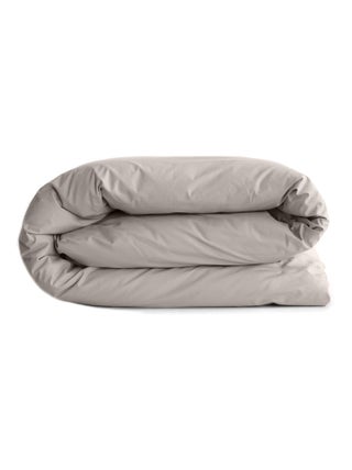 Housse de couette uni percale de coton MANOIR