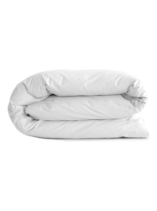 Housse de couette uni percale de coton MANOIR