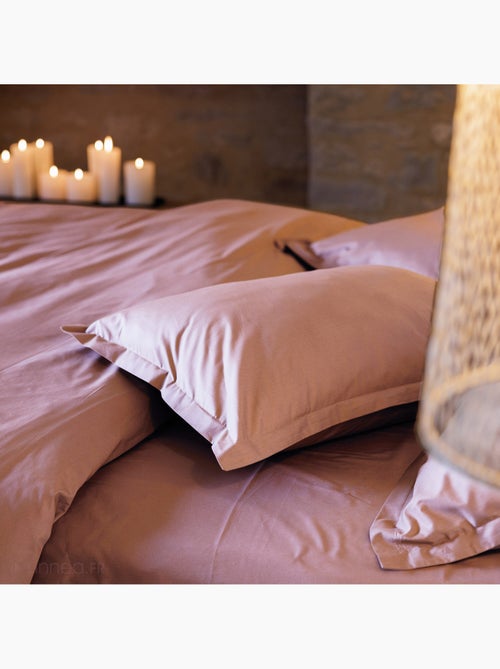 Housse de couette uni percale de coton MANOIR - Kiabi