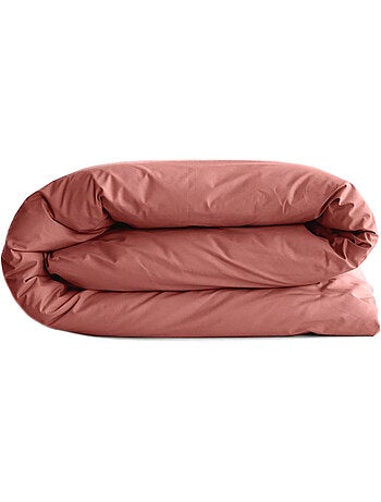 Housse de couette uni percale de coton MANOIR