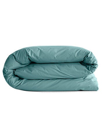 Housse de couette uni percale de coton MANOIR