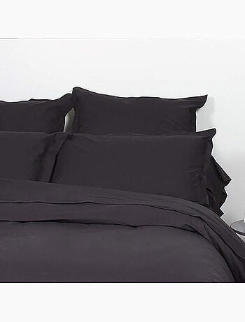 Housse de couette unie coton