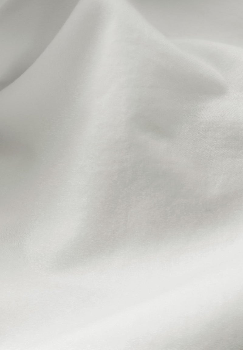 Housse de couette unie en coton, COTON LAVÉ Blanc - Kiabi