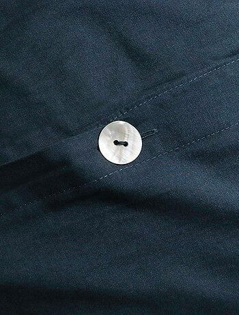 Housse de couette unie en coton, COTON LAVÉ