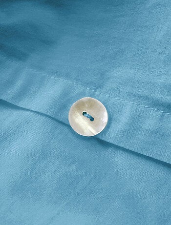 Housse de couette unie en coton, COTON LAVÉ