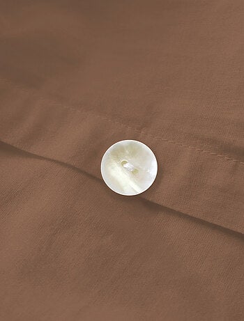 Housse de couette unie en coton, COTON LAVÉ
