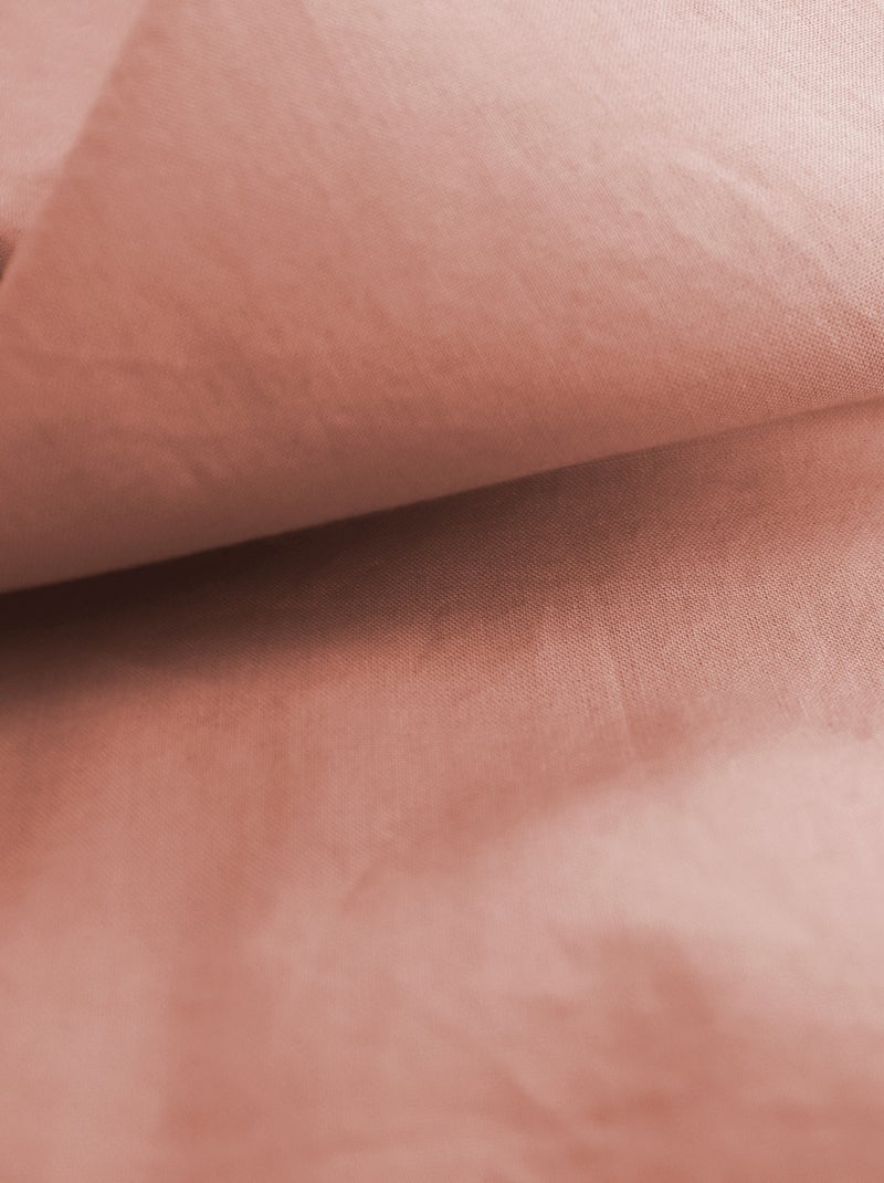 Housse de couette unie en coton, COTON LAVÉ Nude - Kiabi