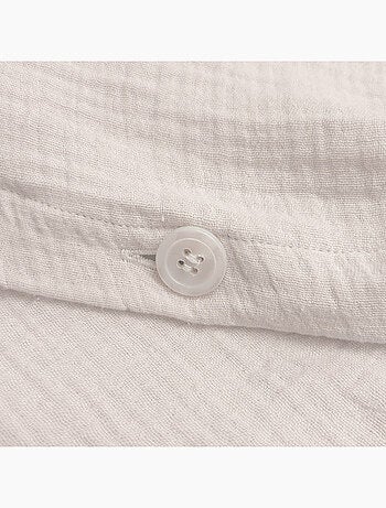 Housse de couette unie en coton, GAZE DE COTON