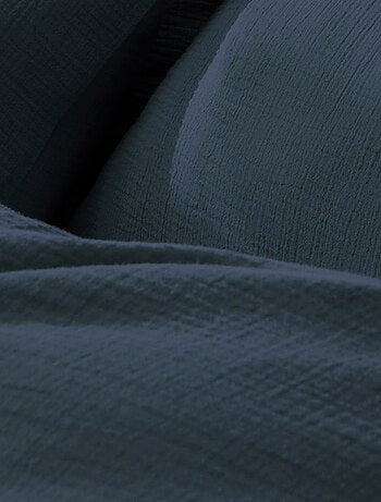 Housse de couette unie en coton, GAZE DE COTON
