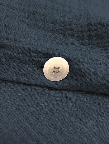 Housse de couette unie en coton, GAZE DE COTON