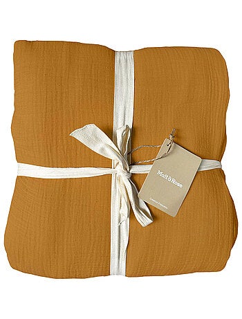 Housse de couette unie en coton, GAZE DE COTON