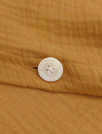 Housse de couette unie en coton, GAZE DE COTON