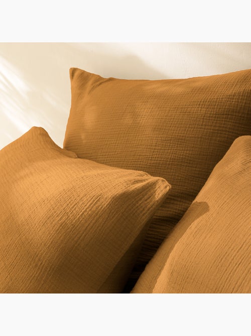 Housse de couette unie en coton, GAZE DE COTON - Kiabi Housse de couette unie en coton, GAZE DE COTON - Kiabi