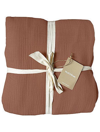 Housse de couette unie en coton, GAZE DE COTON