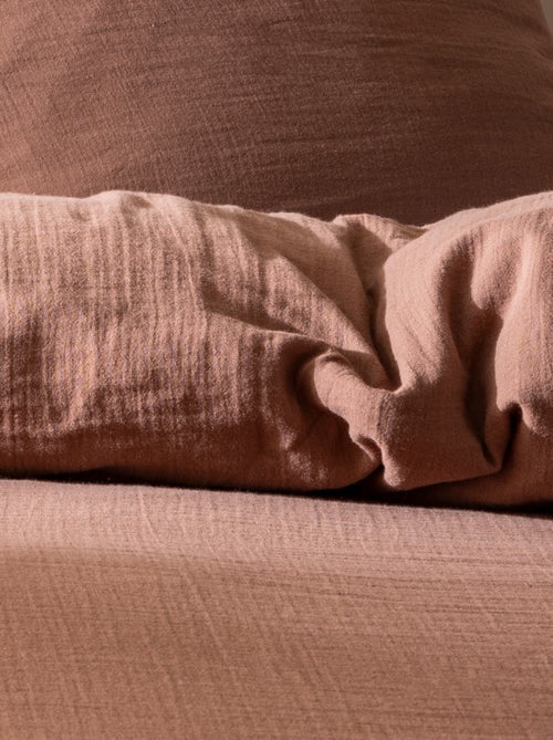 Housse de couette unie en coton, GAZE DE COTON - Kiabi