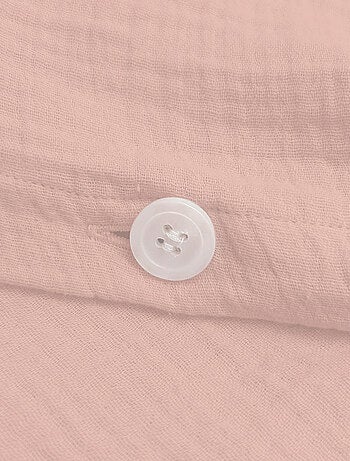 Housse de couette unie en coton, GAZE DE COTON