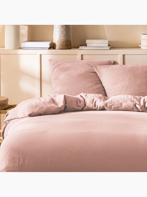 Housse de couette unie en coton, GAZE DE COTON - Kiabi