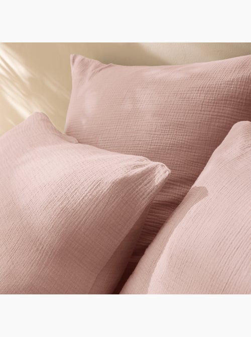 Housse de couette unie en coton, GAZE DE COTON - Kiabi