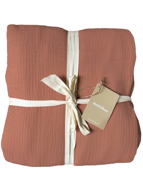 Housse de couette unie en coton, GAZE DE COTON - Kiabi