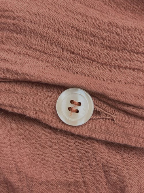 Housse de couette unie en coton, GAZE DE COTON - Kiabi