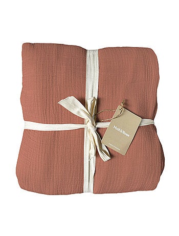 Housse de couette unie en coton, GAZE DE COTON