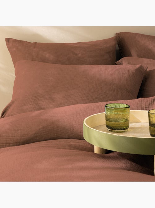 Housse de couette unie en coton, GAZE DE COTON - Kiabi