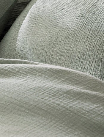 Housse de couette unie en coton, GAZE DE COTON
