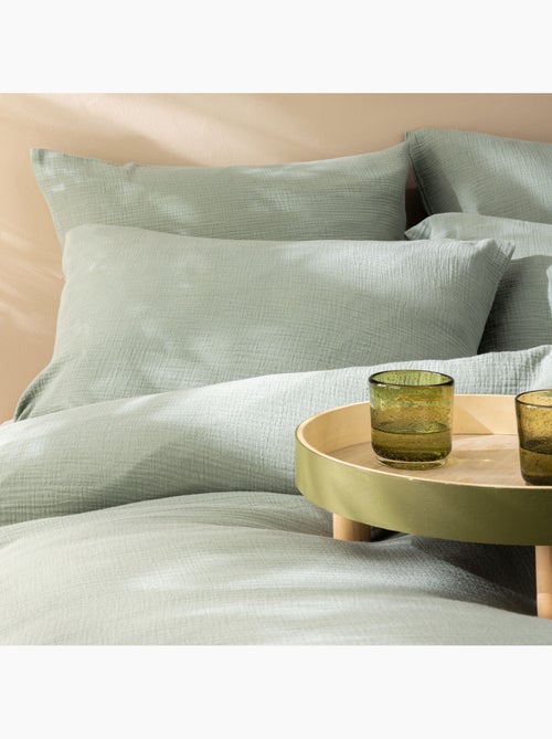 Housse de couette unie en coton, GAZE DE COTON - Kiabi Housse de couette unie en coton, GAZE DE COTON - Kiabi