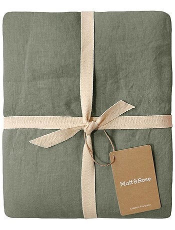 Housse de couette unie en lin, LIN LAVÉ