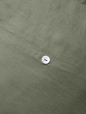 Housse de couette unie en lin, LIN LAVÉ