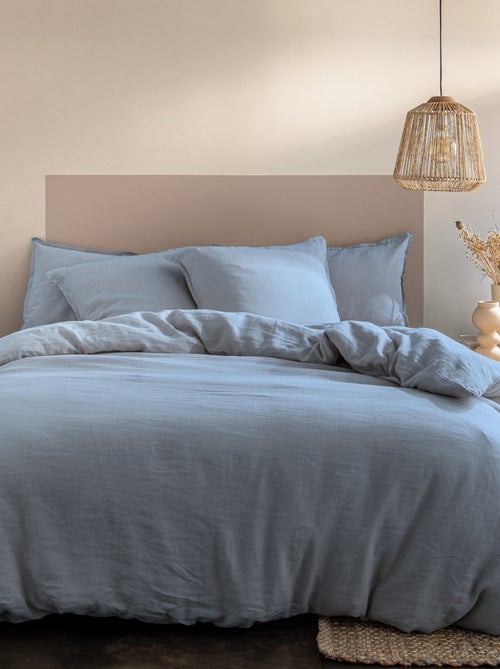 Housse de couette unie en lin, PASSION LIN - Kiabi