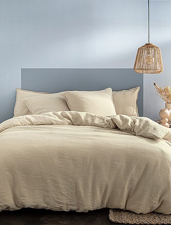 Housse de couette unie en lin, PASSION LIN