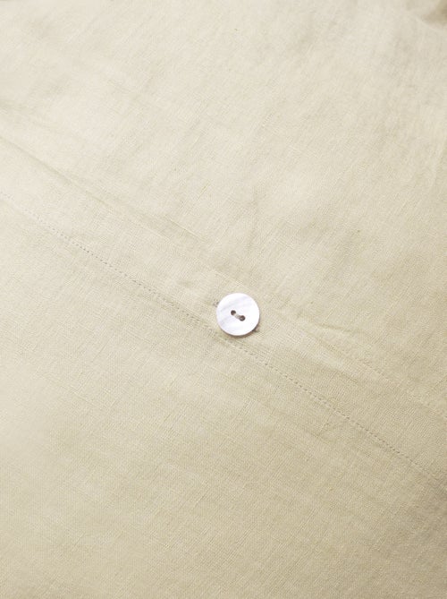 Housse de couette unie en lin, PASSION LIN - Kiabi