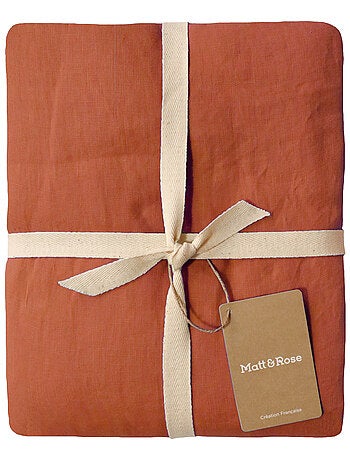 Housse de couette unie en lin, PASSION LIN