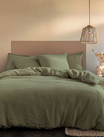 Housse de couette unie en lin, PASSION LIN