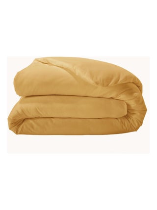 Housse de couette unie en percale de coton