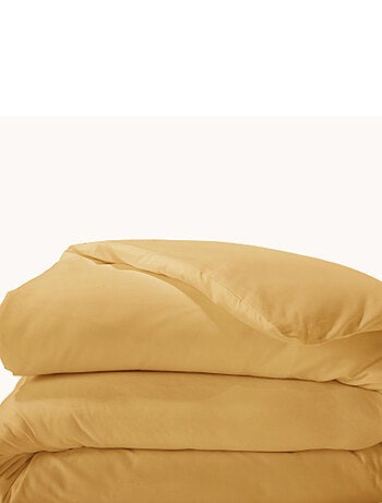Housse de couette unie en percale de coton