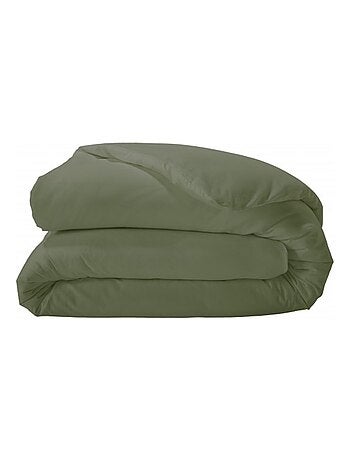 Housse de couette unie en percale de coton