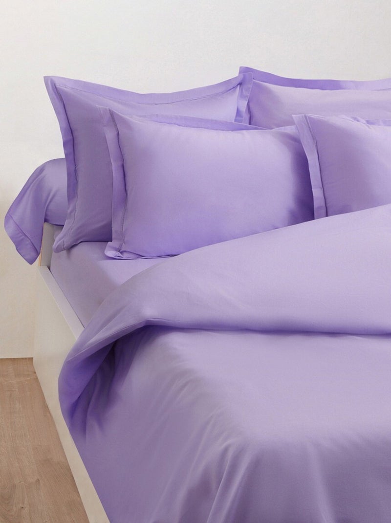 Housse de couette unie Mauve lilas - Kiabi