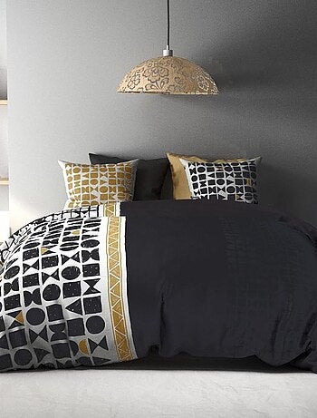 Housse de couette Union + taie(s) coton 57 fils