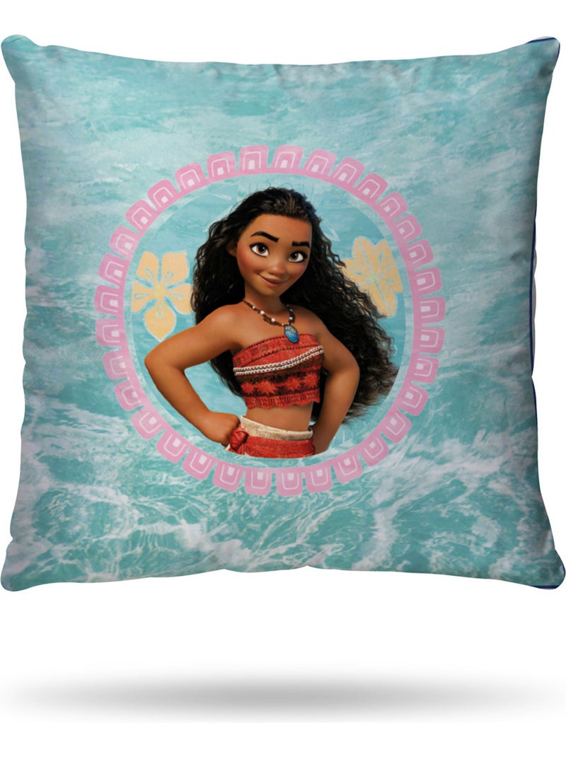 Housse de couette Vaiana et Pua le cochon 140x200 cm - 100% Coton - Bleu Bleu - Kiabi