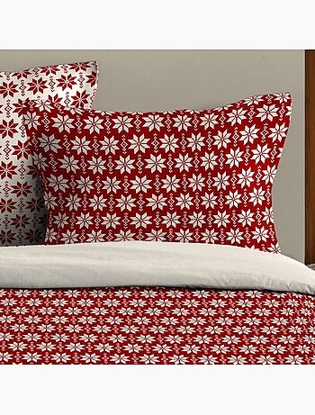 Housse de couette VALGENIS + 2 taies coton 57 fils