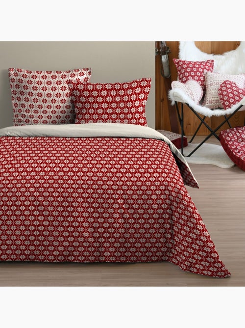 Housse de couette VALGENIS + 2 taies coton 57 fils - Kiabi Housse de couette VALGENIS + 2 taies coton 57 fils - Kiabi