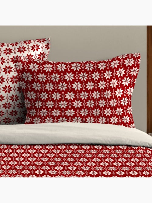 Housse de couette VALGENIS + 2 taies coton 57 fils - Kiabi Housse de couette VALGENIS + 2 taies coton 57 fils - Kiabi